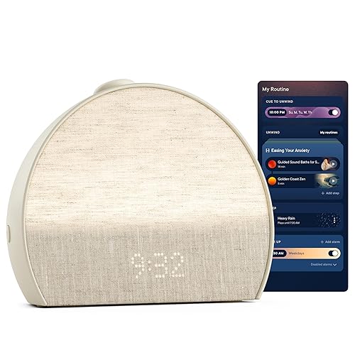 Hatch Restore 3 Sunrise Alarm Clock, Sound Machine, Smart Light (Putty) - White Noise, Screen-Free Sleep Routine - New Putty - Restore 3