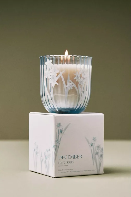 Birth Month Flower Boxed Candle