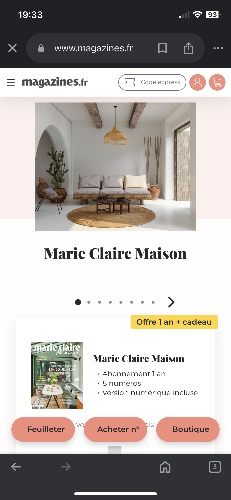 Abonnement Marie Claire Maison : idées déco pour la maison
