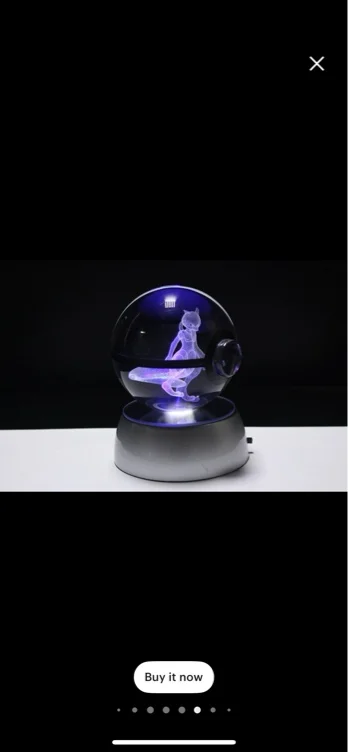 MewTwo Pokemon Crystal Ball