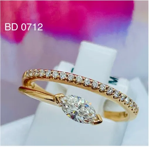 Double Marquis Diamond Ring