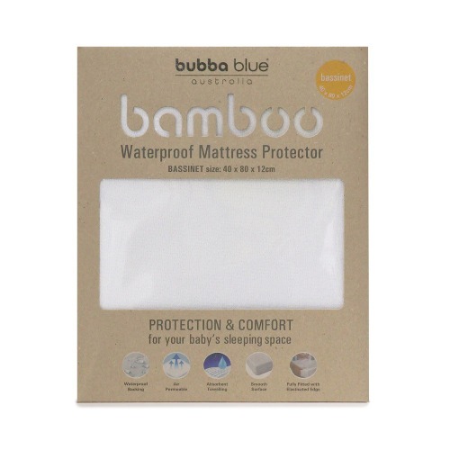 Bubba Blue Bamboo Mattress Protector Bassinet