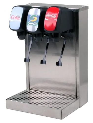 s2200 - 3-Flavor Tower Soda Fountain System w/ Cold Plate || Soda Dispenser Depot