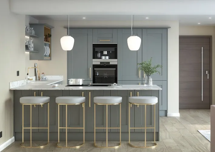 Linton Heron Grey Kitchens - Buy Linton Heron Grey Kitchen Units at Trade Prices