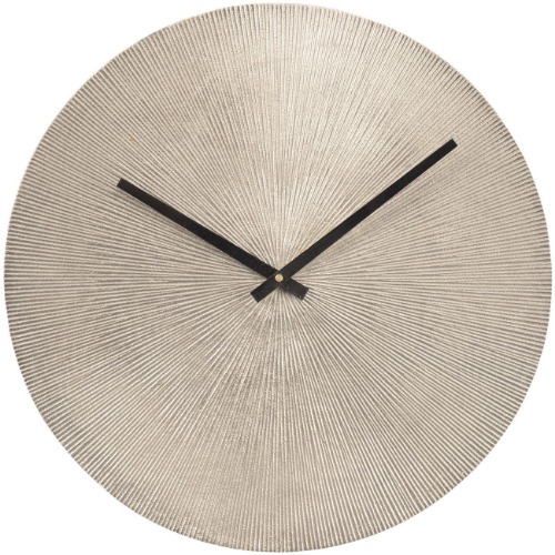 WALO Antique Silver Starburst Aluminium Wall Clock | Default Title