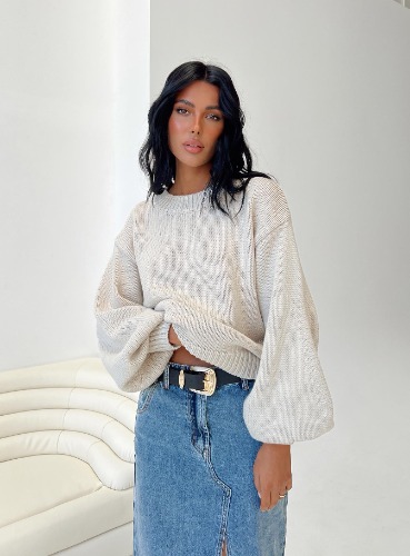 Harmony Knit Sweater Beige | XS/S / Beige