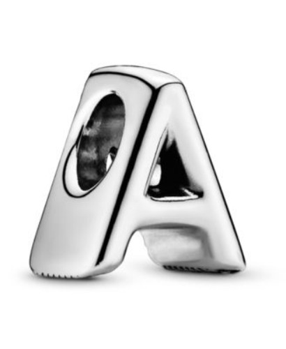 Sterling Silver Script Alphabet Dangle Charm