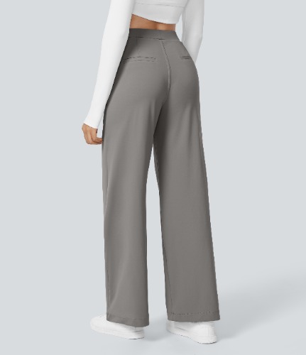 HaloTek Air™ High Waisted Side Pocket Straight Leg Work Pants