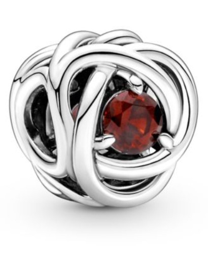 Birthstone Crystals Eternity Circle Charm