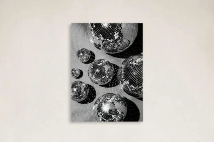 Disco Ball Portrait Wall Decor 