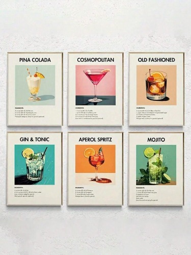 bar cart posters
