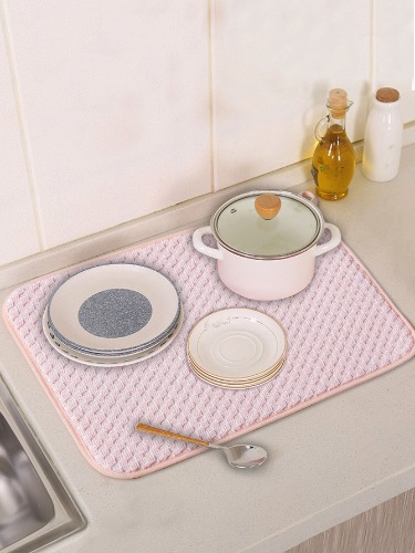 pink drying mat