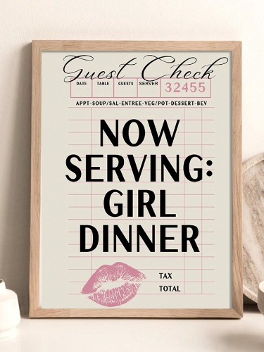 Girl dinner poster 