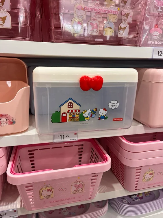 HELLO KITTY STORAGE BOX @MINISO