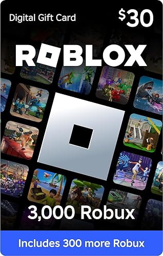Roblox Digital Gift Card - 3,000 Robux [Includes Exclusive Virtual Item] [Online Game Code] - 30