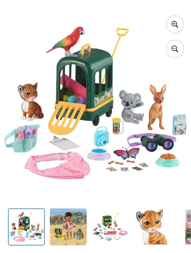 My Life As Animal Trainer Play Set for 18 inch Dolls, Green
