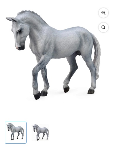 Collect A Horse Life Trakehner Grey Stallion Toy Figure