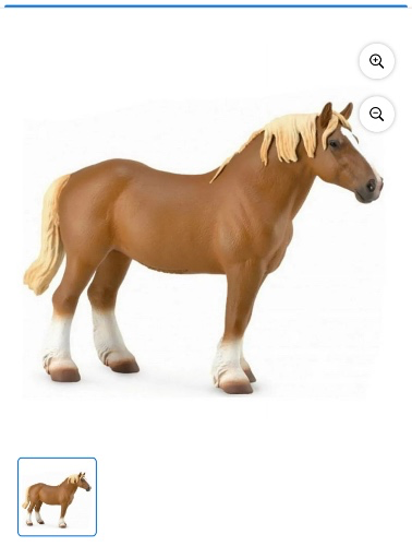 Breyer CollectA 1/18 Model Horse - Chestnut Belgian Mare