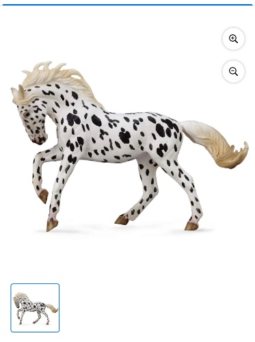 Collect A Horse Life Knabstrupper Black Leopard Mare Toy Figure