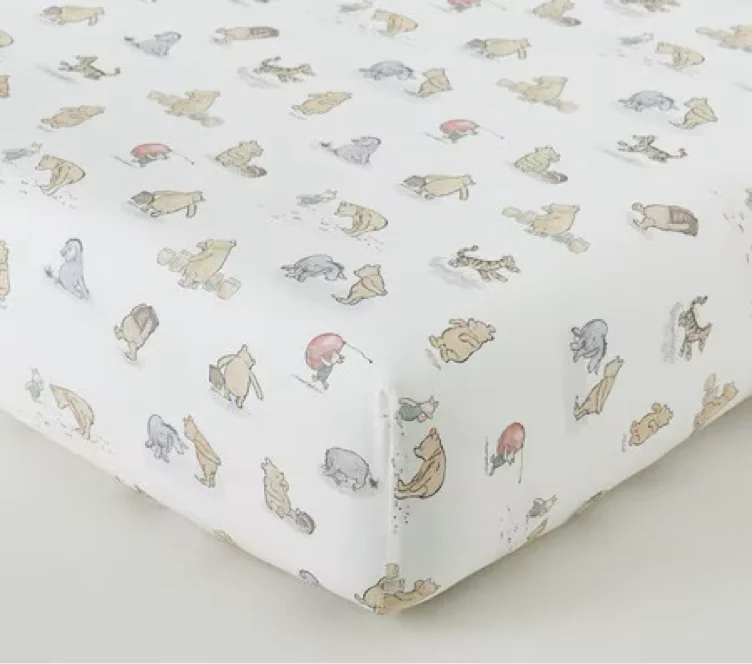 Winnie the Pooh Organic Cot Fitted Sheet