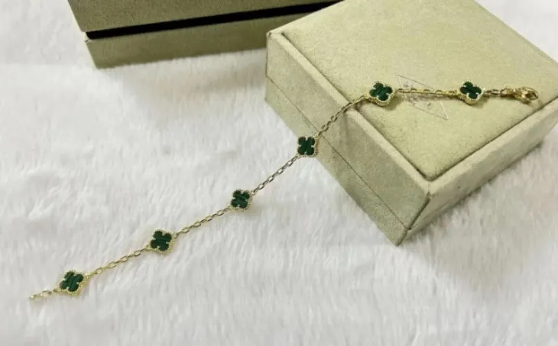 Link in note - Fashion Clothing Necklaces Van Super Four Le-af Party Necklace 10 Flower Chain Seiko Edition Clover Sweater Wear-