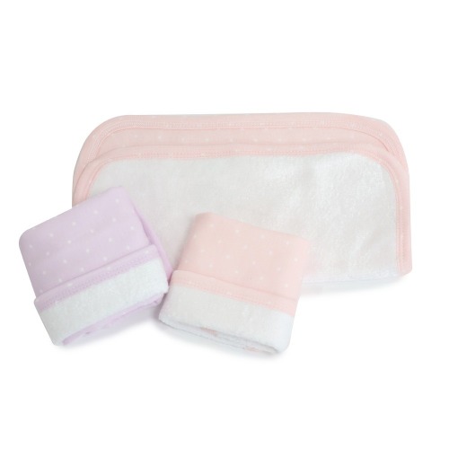 Bubba Blue Confetti Wash Cloths Pink/Lilac Size 3 Pack