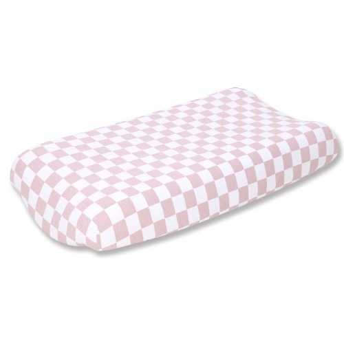 Bilbi Bedside Sleeper Sheet Jersey Check Pink