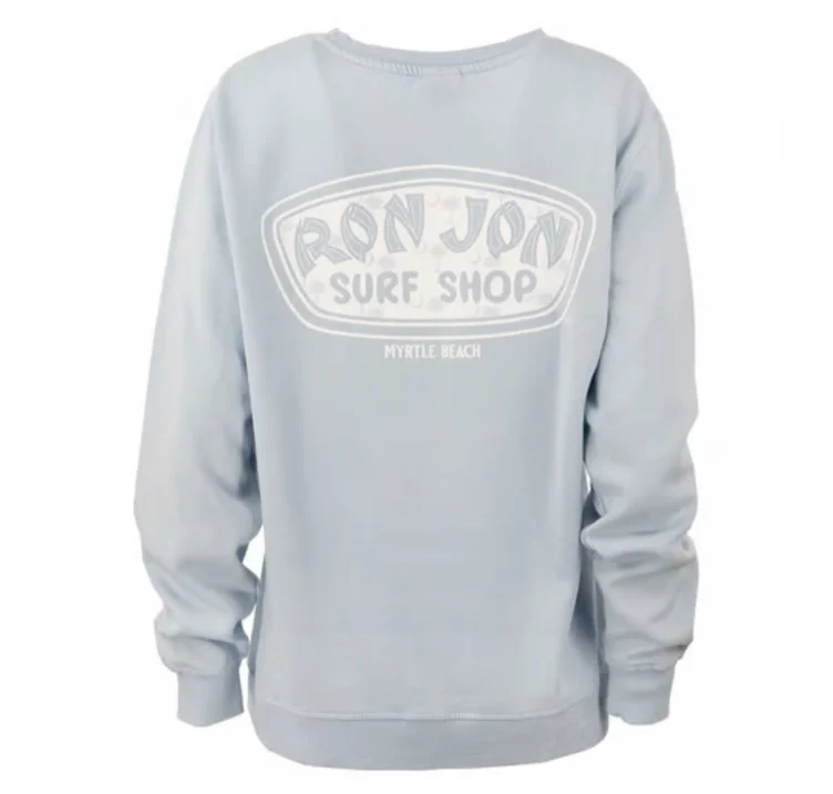 Ron Jon Women's Myrtle Beach SC Icon Badge Crew Neck Pullover