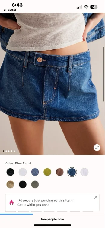 We The Free Gallivanting Peekaboo Skort