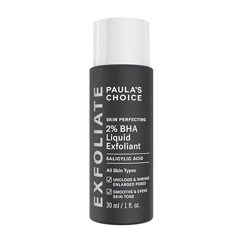 Paula's Choice SKIN PERFECTING 2% BHA Liquid Exfoliant - Face Exfoliating Peel Fights Blackheads & Enlarged Pores - for a Healthy Glow - with Salicylic Acid - Combination & Oily Skin - 30 ml - 30 ml (Pack of 1)