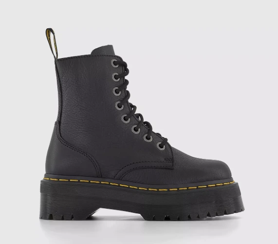 Dr. Martens Jadon III Boots Black Pisa - Women's Ankle Boots