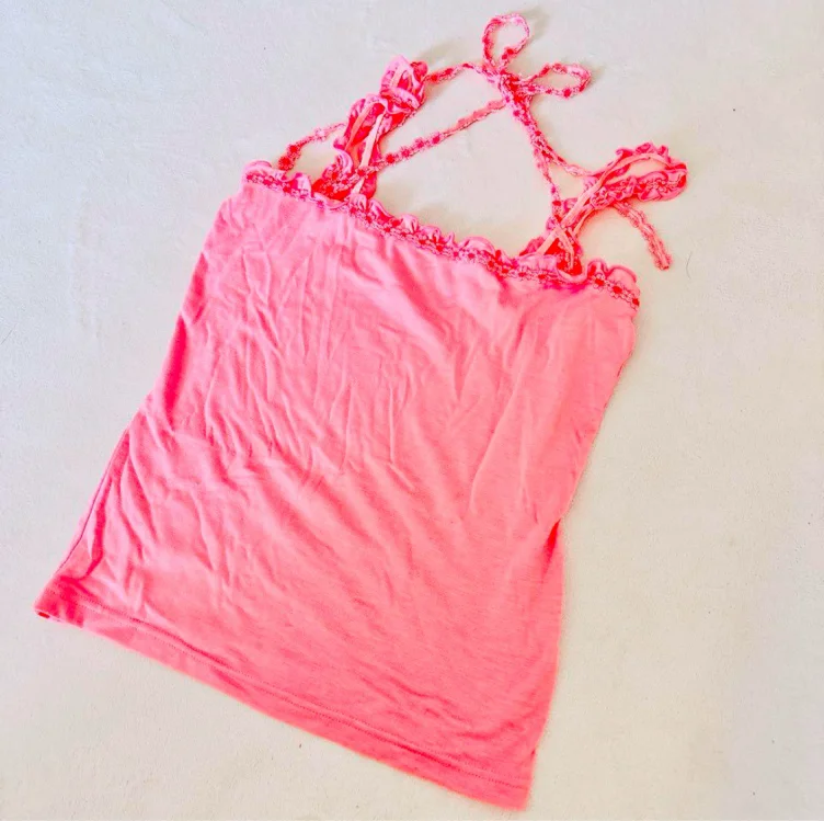 Unused *Liz Lisa* Pink Camisole *Floral Lace* Heisei Gal