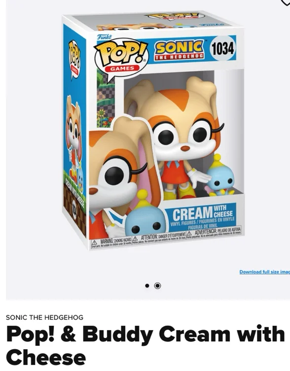 Cream and Cheese Funko Pop