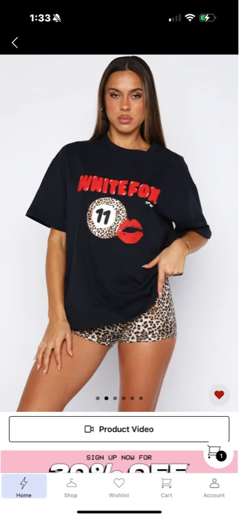 White Fox - t shirt 