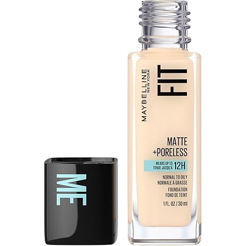 Maybelline New York Fit Me Matte + Poreless Foundation Makeup, For Normal to Oily Skin, Natural Ivory 112, 1 fl oz - 375 JAVA