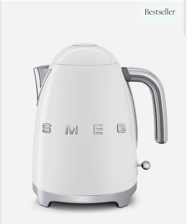 Smeg white 1.7 L kettle