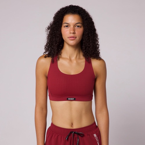 Gridlock™ Scoop Neck Run Bra | XS / CHERRY