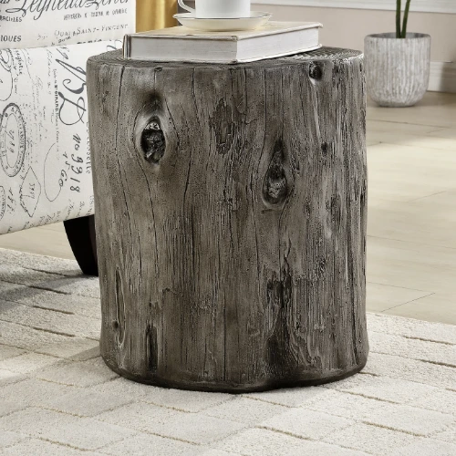 Millwood Pines Log Arbor Tree Stump End Table & Reviews | Wayfair