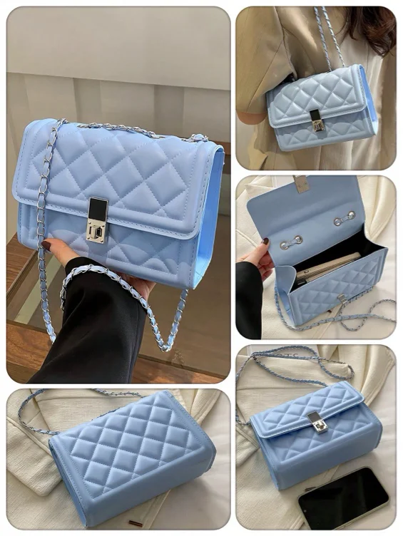SHEIN mini baby blue handbag