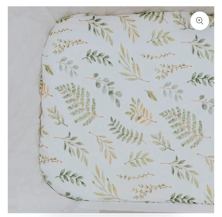 Waterproof Regular Bassinet Sheet - Fern Gully