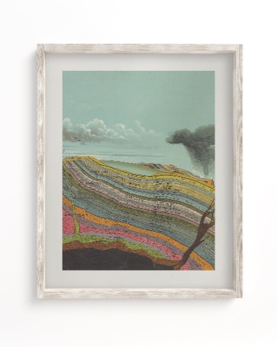 Stratigraphy Scientific Illustration Museum Print | 8x10