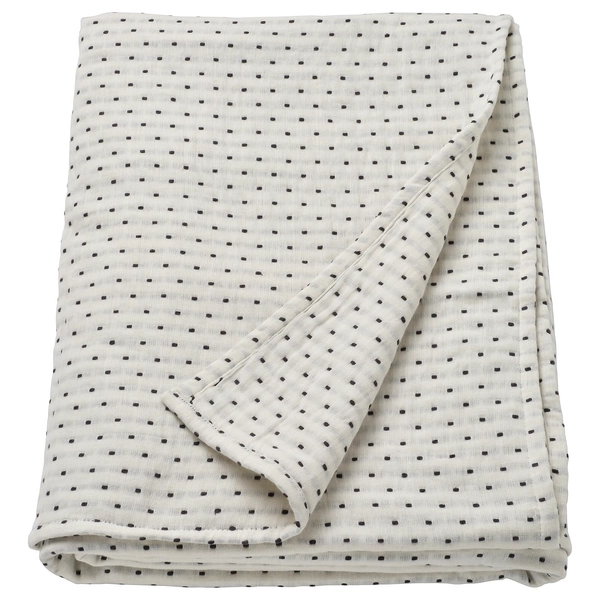 JAKOBSLILJA Bedspread - off-white/anthracite King