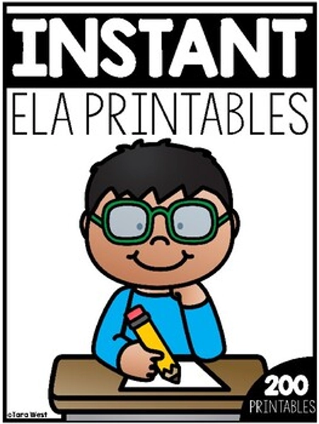 INSTANT ELA Printables