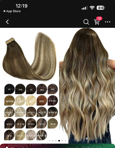 *TT SHOP* GOOGOO Hair Extensions Tape in Human Hair Natural Straight