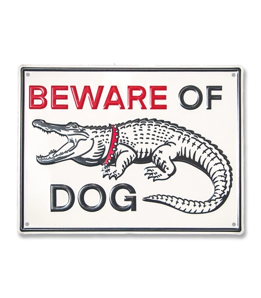 Beware of Dog Aluminum Sign by Freehand Goods | V. Steiner Art