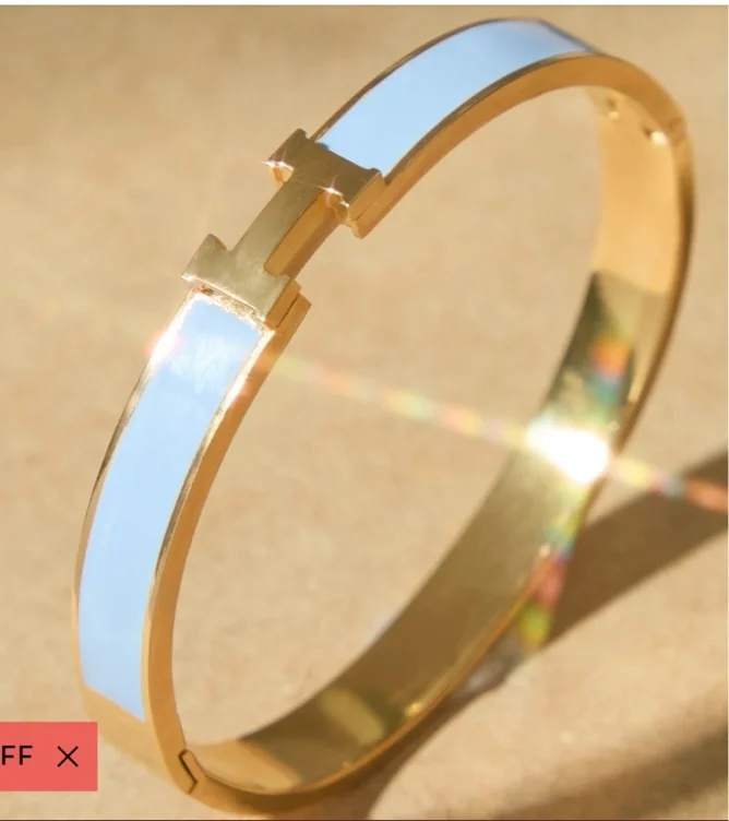 
        H Bangle Bracelet in Blue | Altar'd State
    