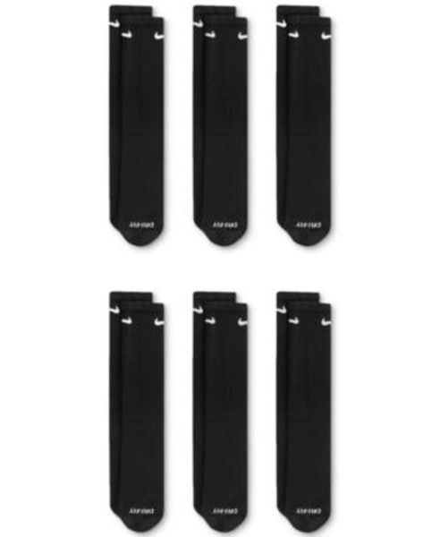 Unisex Everyday Plus Cushioned Training Crew Socks (6 Pairs)