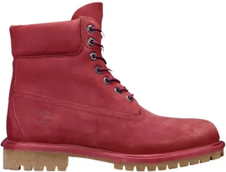 Timberland 6" Boot Pomegranate Burgundy Nubuck
