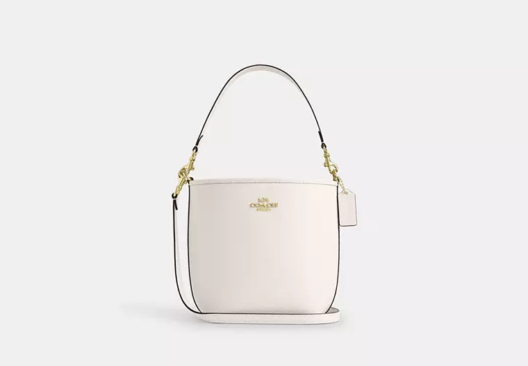 Gold/Chalk City Bucket Bag