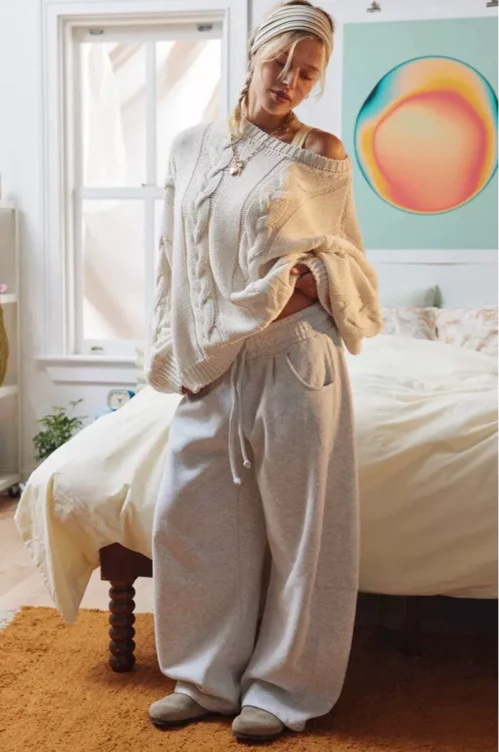Out From Under Essential Barrel Leg Ankle Length Sweatpant